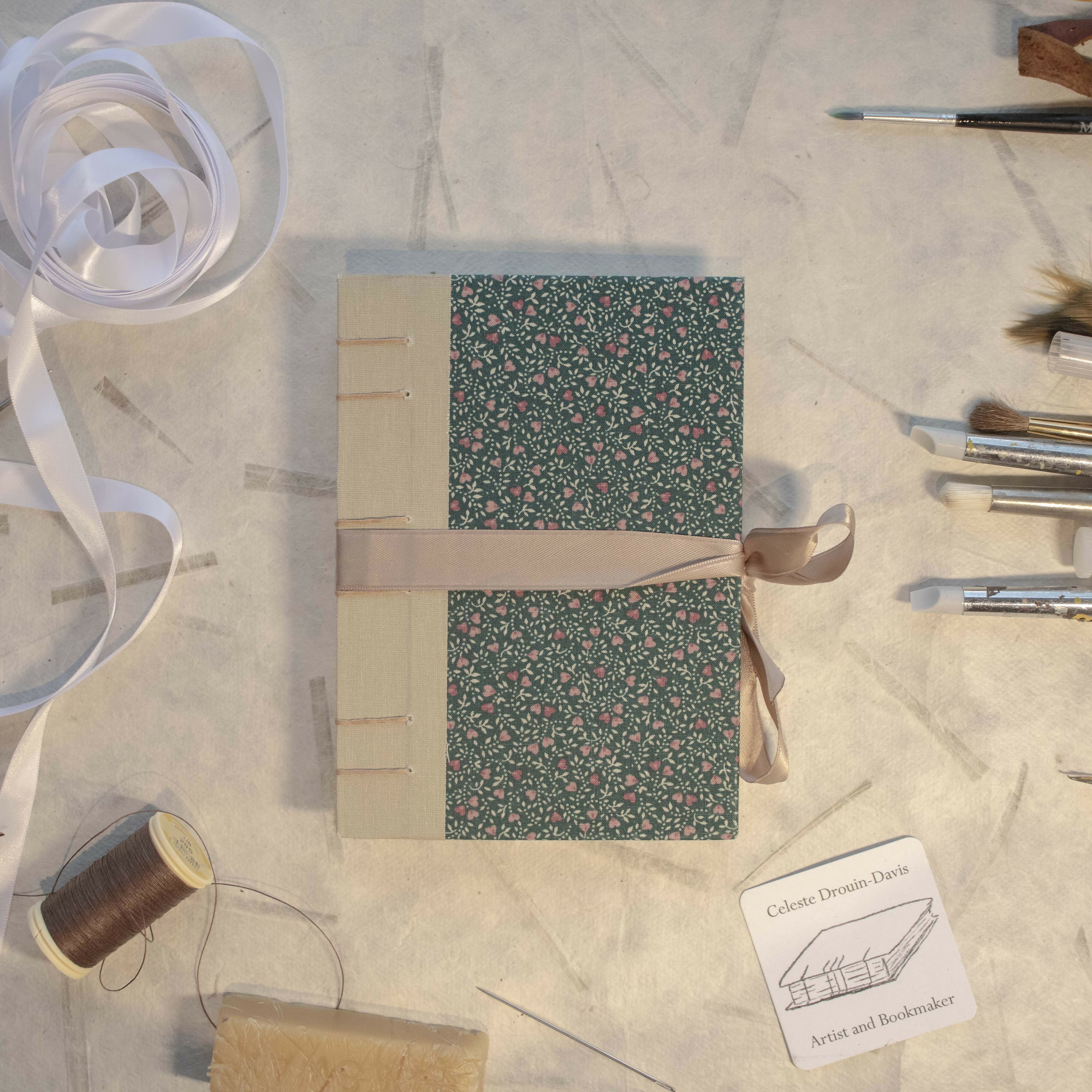 A6 Handmade Coptic Bound Artists Sketchbook