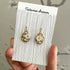 Pendant Crystal Embroidery Earrings (Waterdrop)