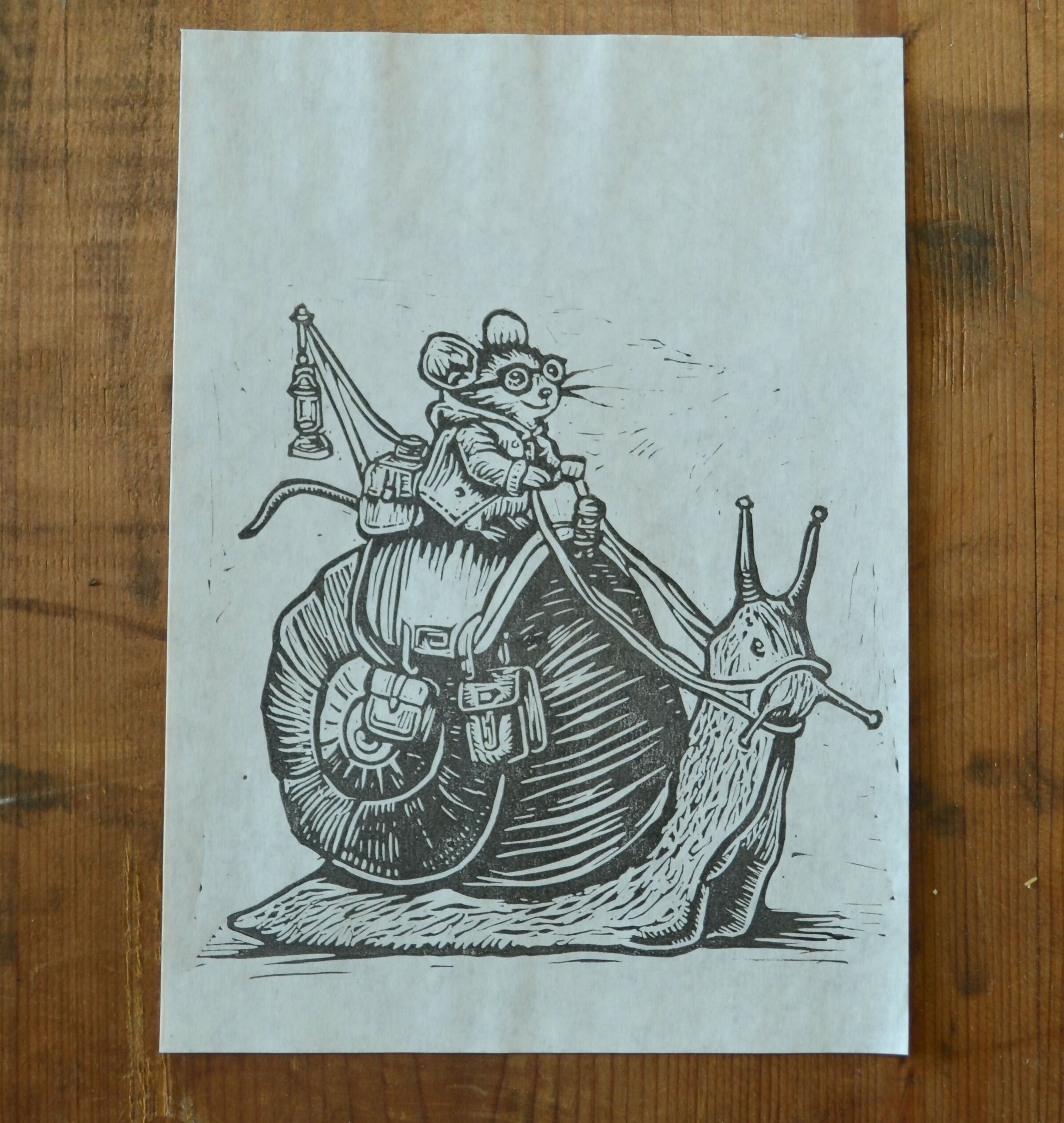Travelling Mouse and the Snail
