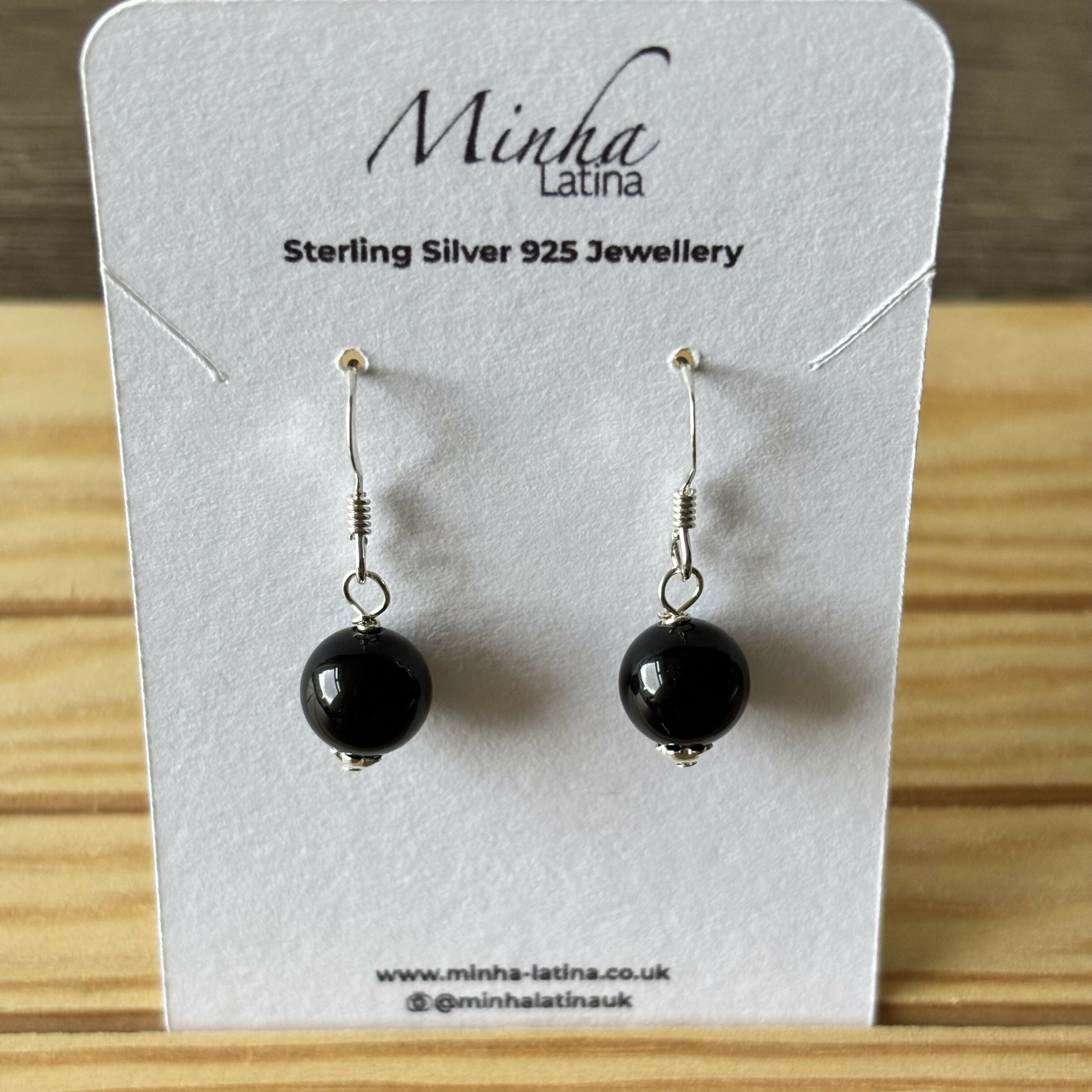Sterling Silver with Natural Gemstones Earrings