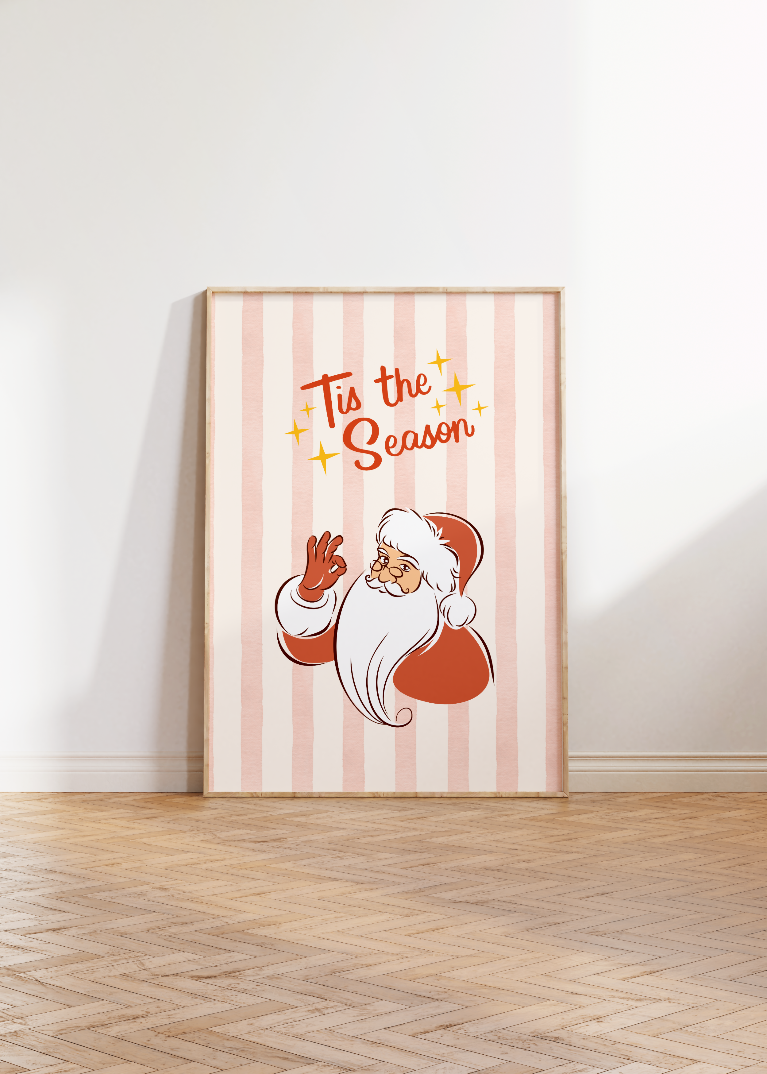 TIS THE SEASON CHRISTMAS WALL ART PRINT