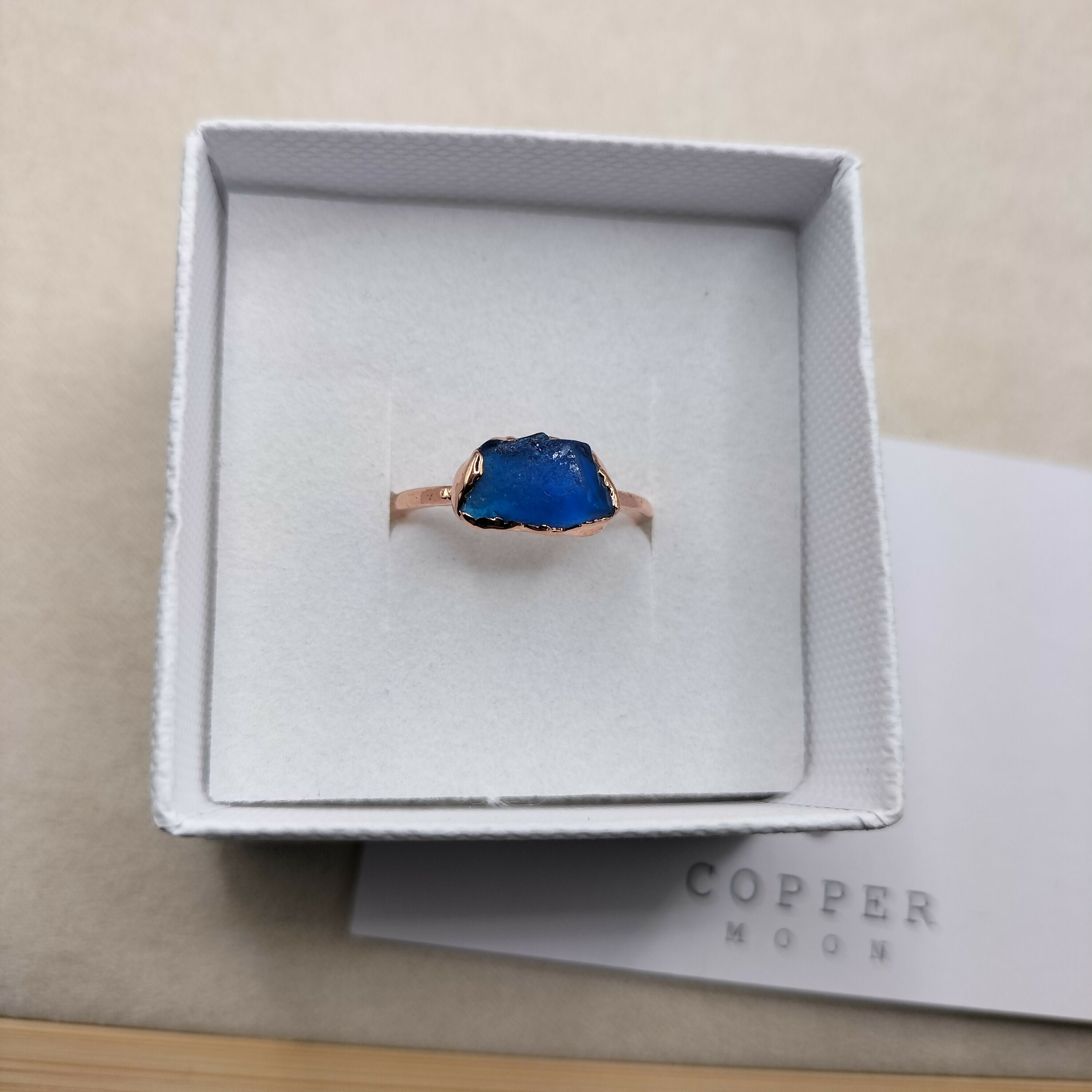 Seaglass Ring - size O