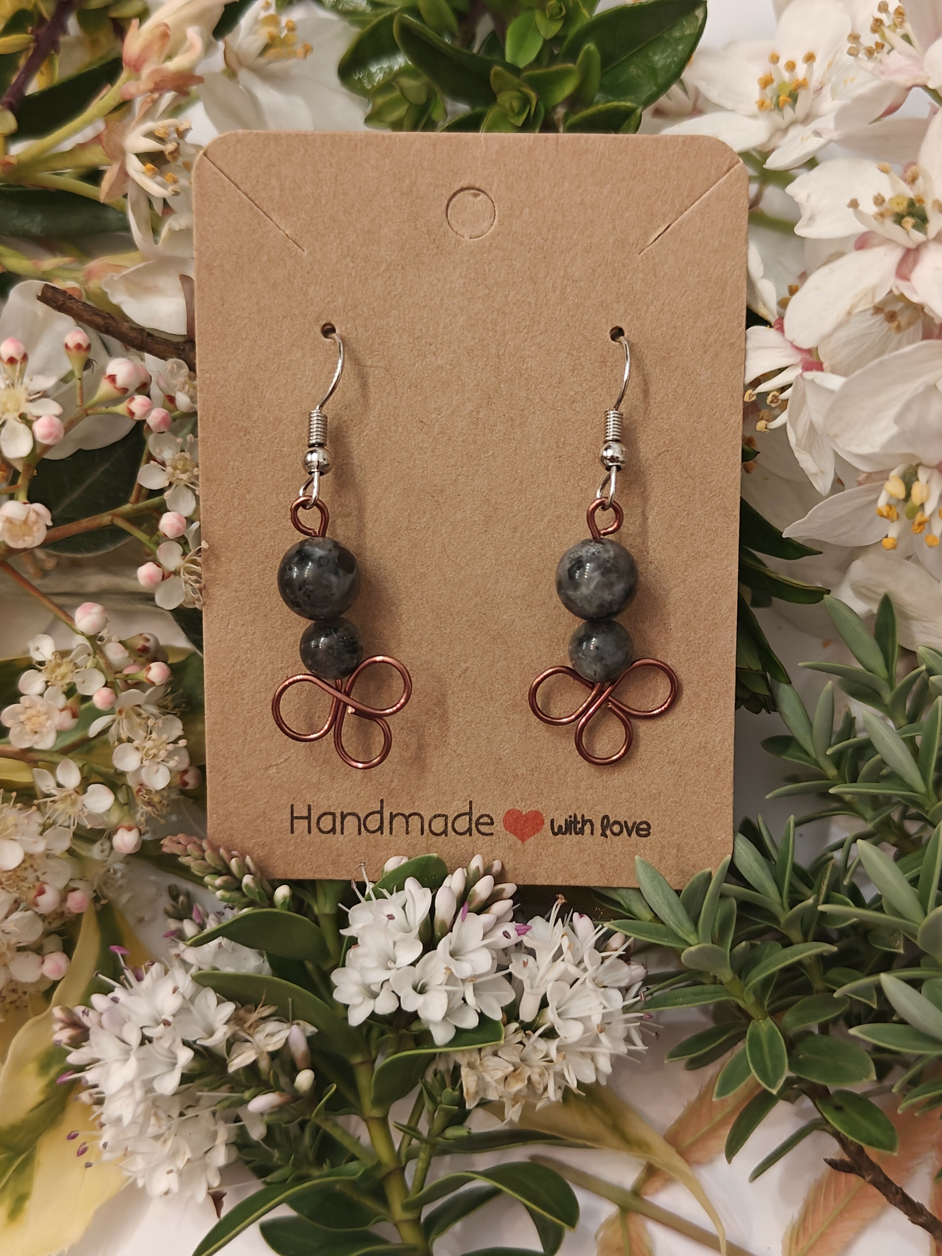 Labradorite Crystal Earrings