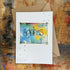 Abstract Ageless Card in Blue