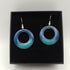 Dark and Pale Blue Enamel Earrings