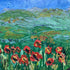 Round Poppies Original Oil Painting On Canvas