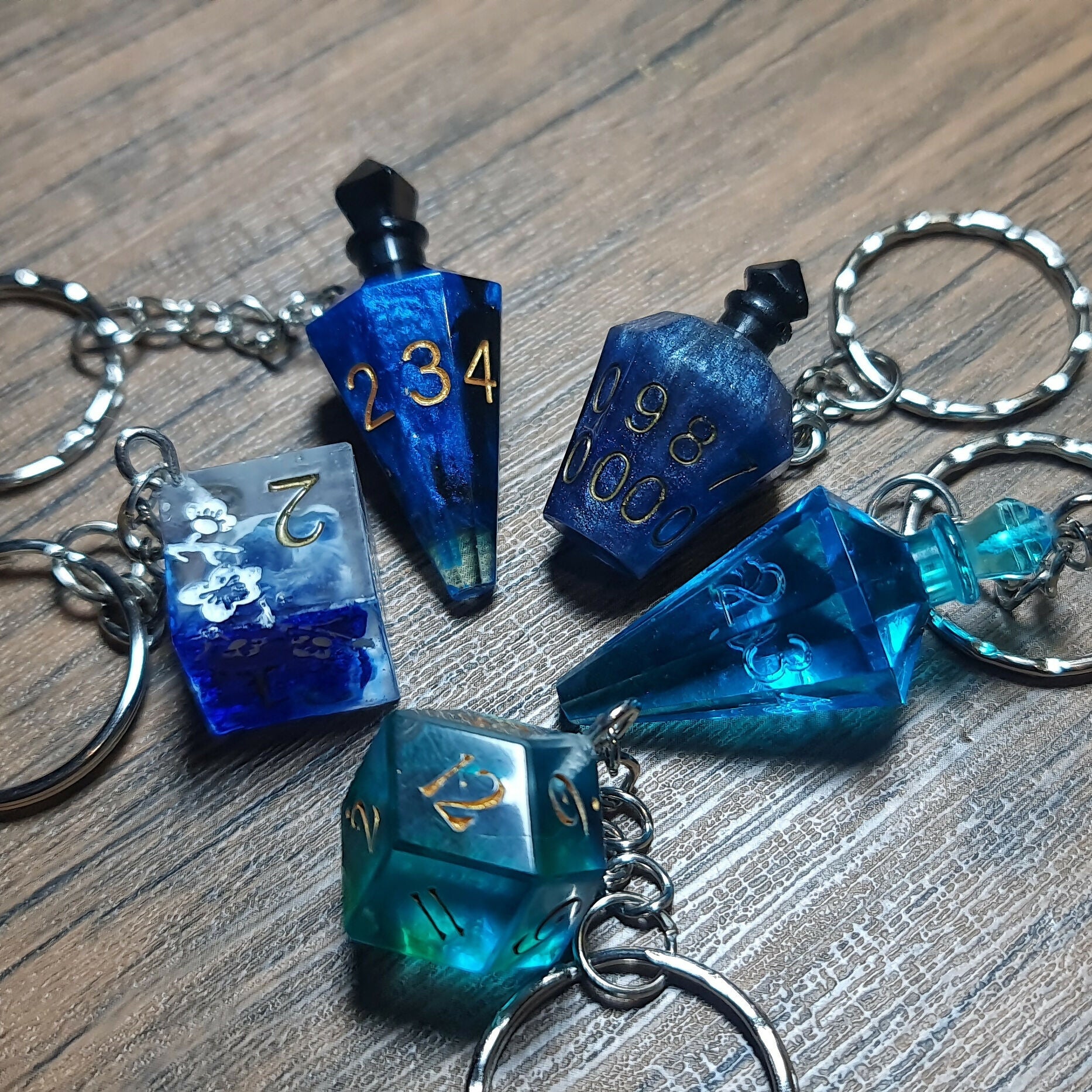 Dice Keychains