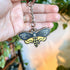 Death Moth Wooden Keyring