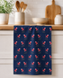 Art-led Cotton Tea Towel | flamingo, cottage, heart tree, mushrooms designs