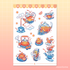 Vinyl Sticker Sheet - Sunset Tea