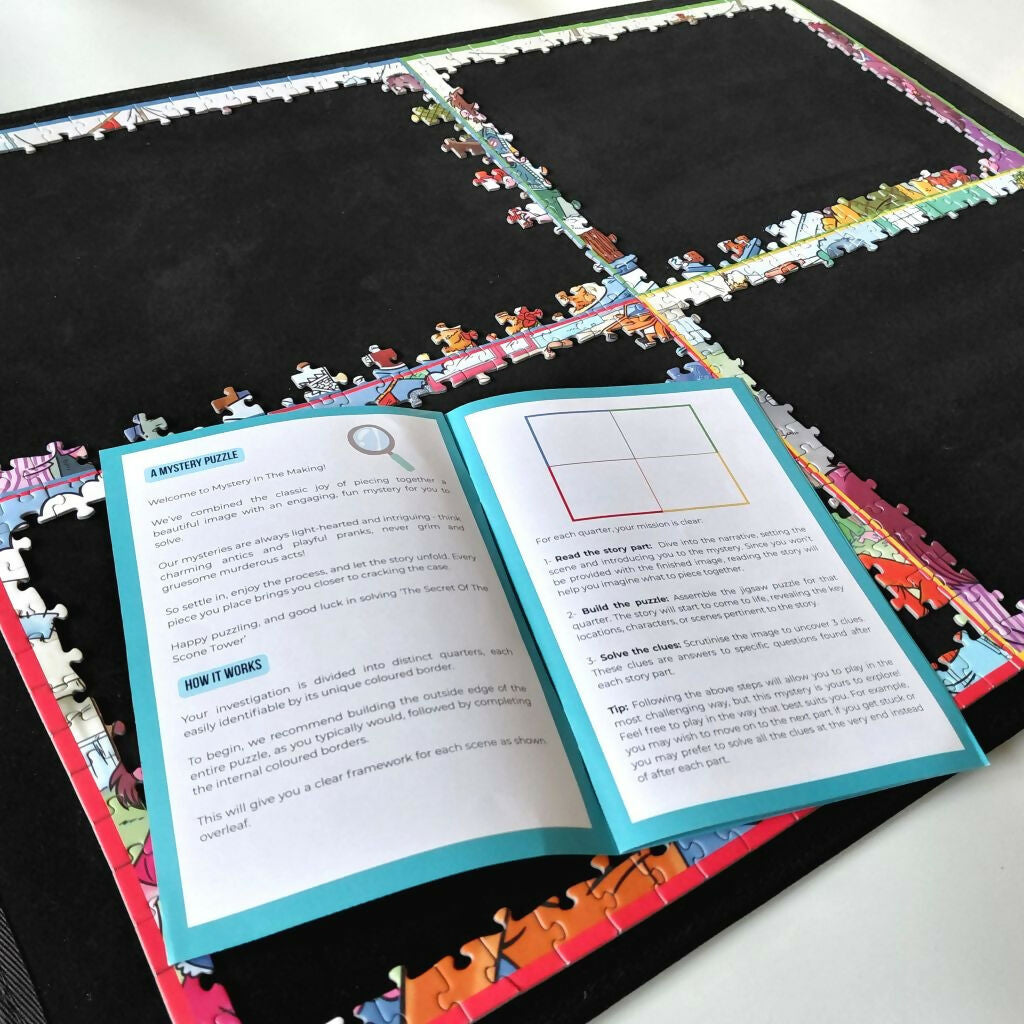 MYSTERY JIGSAW PUZZLE- THE SECRET OF THE SCONE TOWER