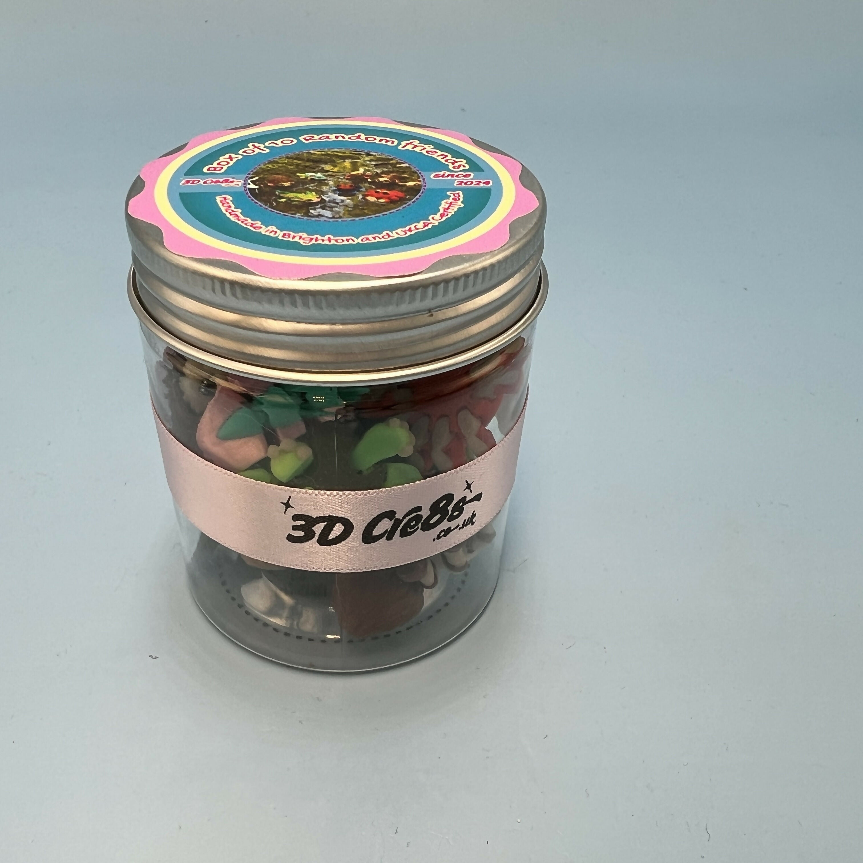 3D Printed Micro Mini: Articulated Sensory Fidget Animals Box of 10 Mixed friends