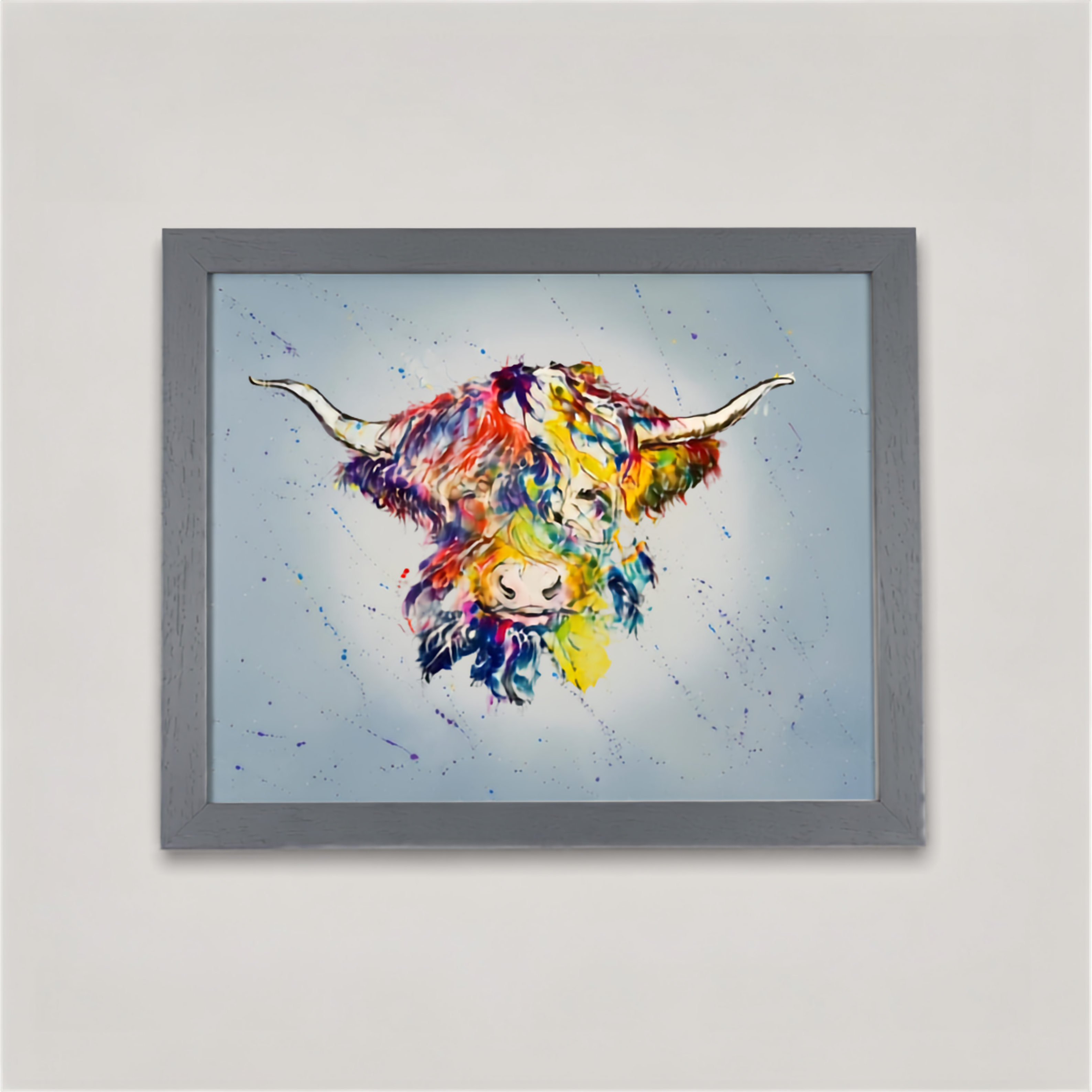 GLASS ART OF HIGHLAND COW