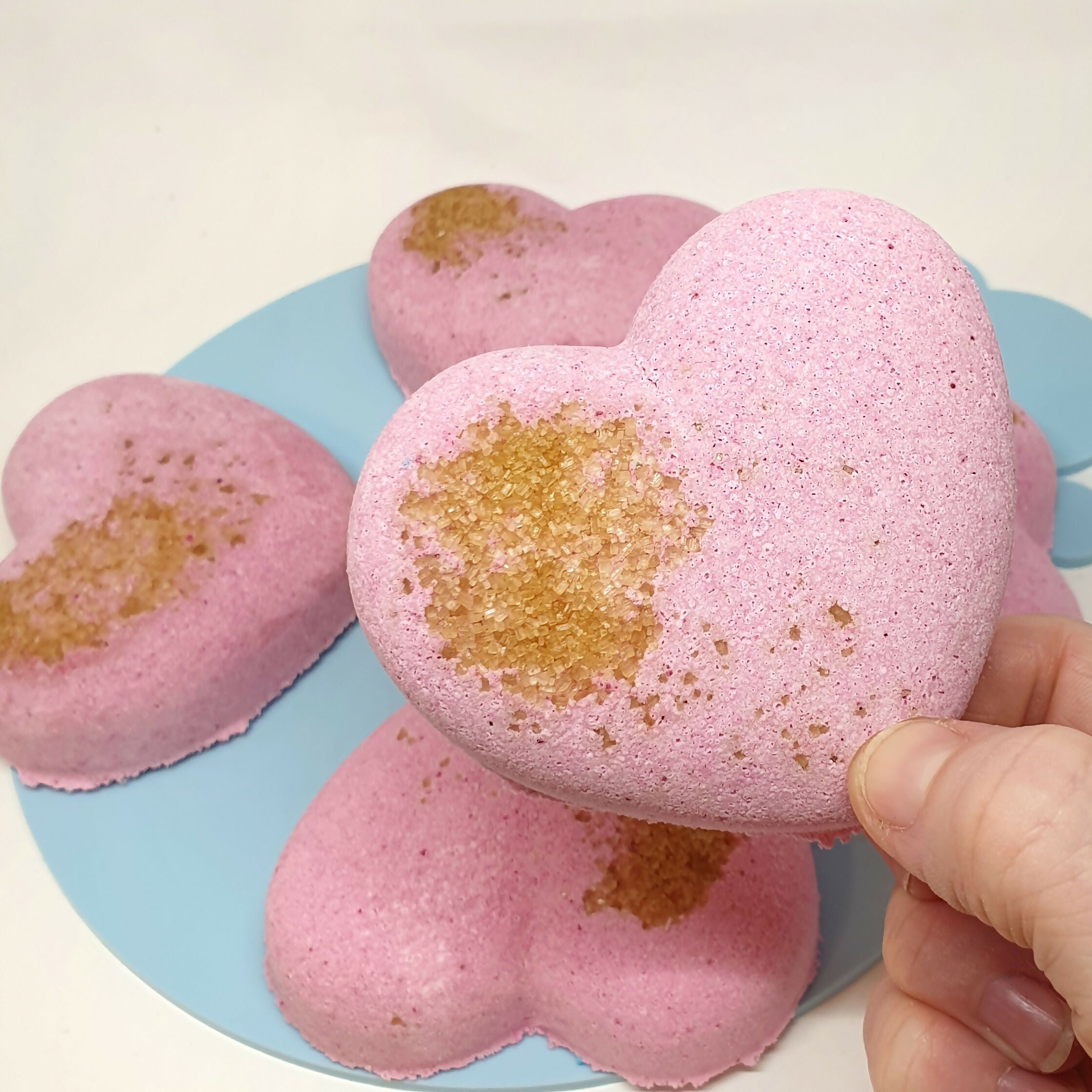 Rhubarb Crumble Sweet Heart Bath Bomb