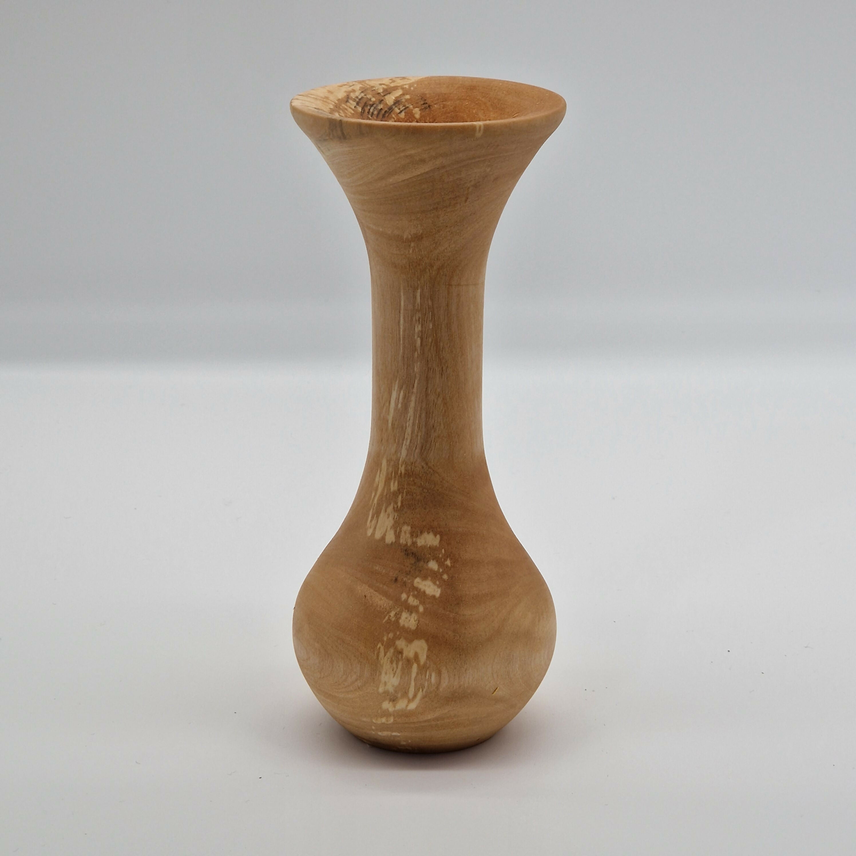 Hand Turned Bud Vase made from Silver Birch Wood