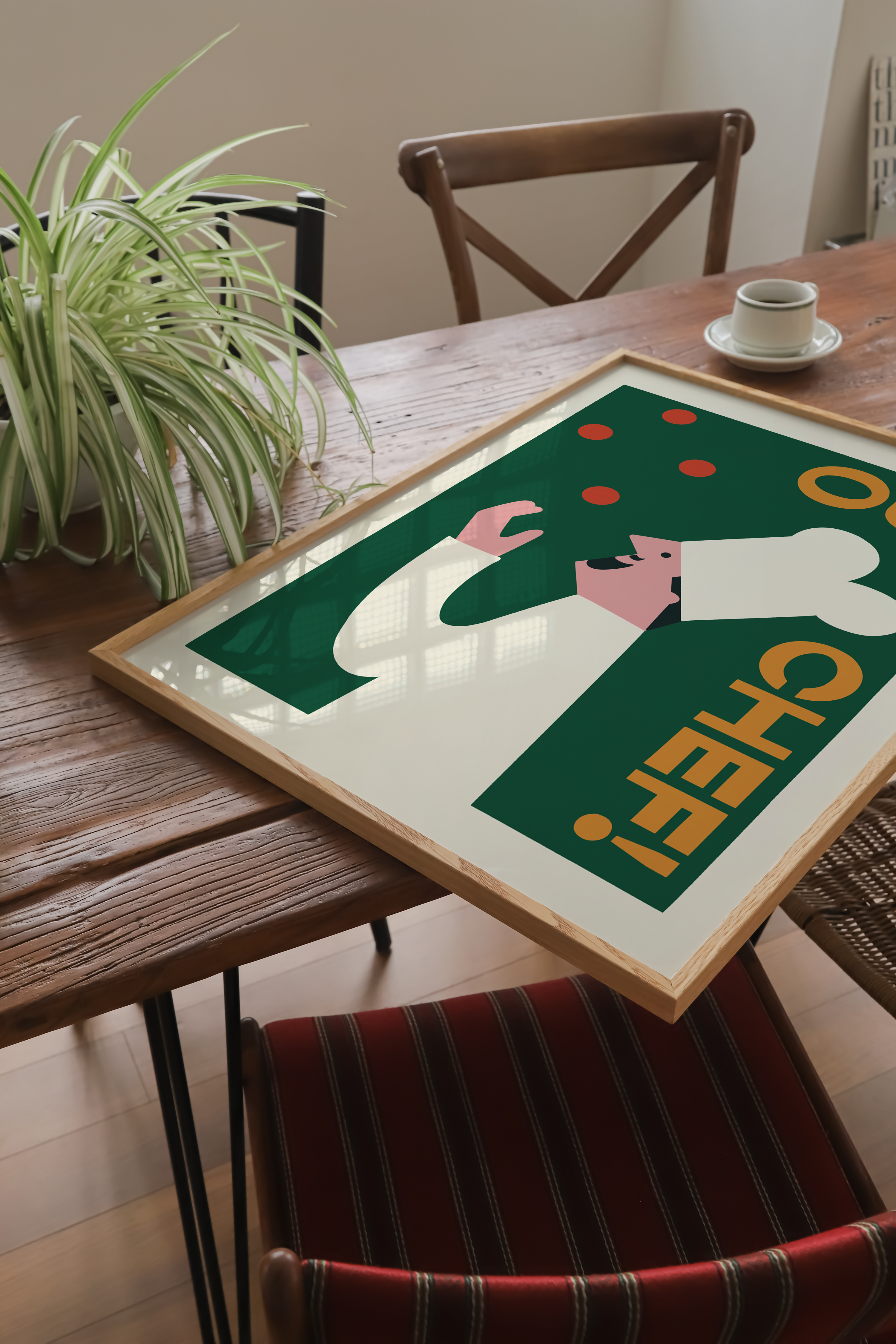 Oui Chef Retro Kitchen Print