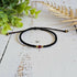 Rubellite Birthstone Bracelet; Single Crystal Macrame Adjustible July Gift Bracelet