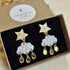 Christmas Cloud and Raindrops Earrings