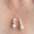 INFINITE PENDANT | STERLING SILVER & STONE PENDANT FOR AWARENESS WITH BAROQUE PEARL