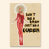 dont be a drag fashion illustration print