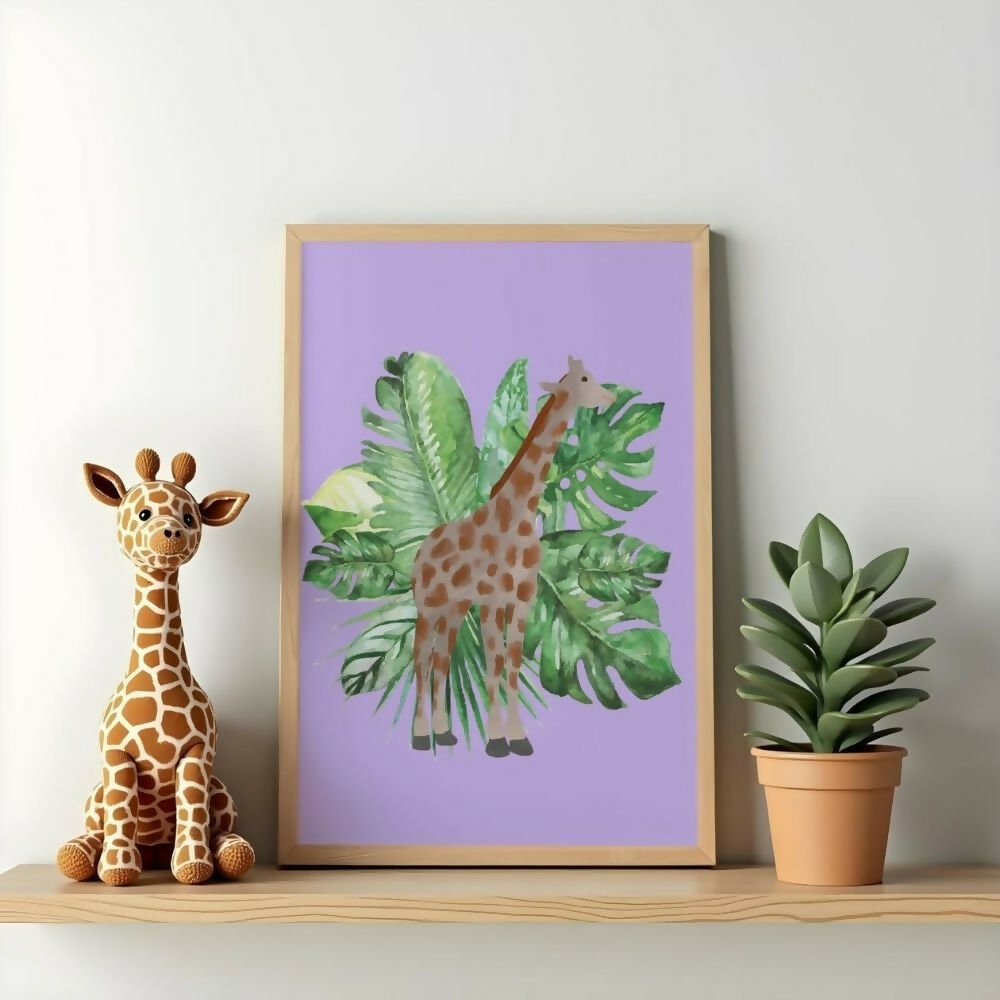 Giraffe Jungle Print