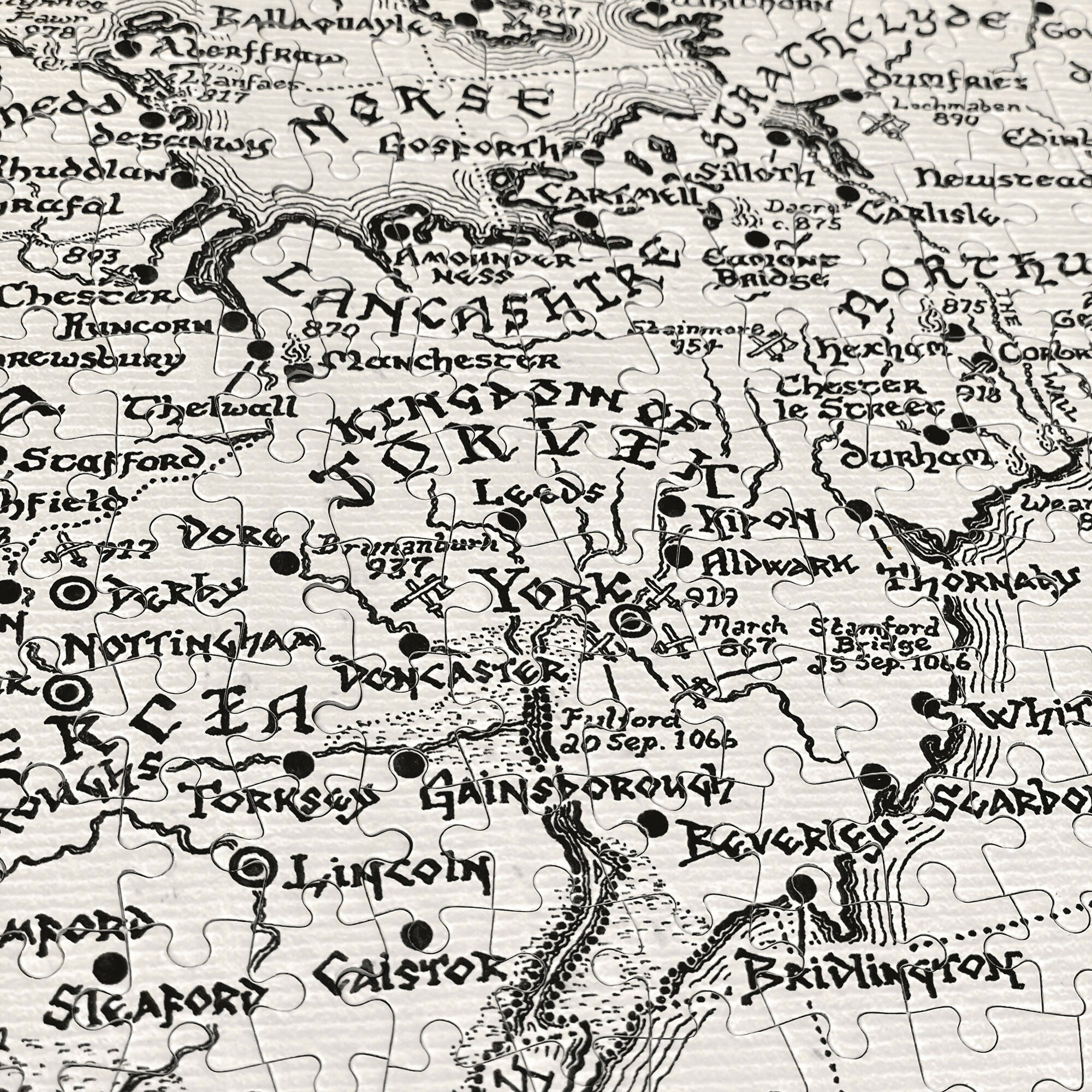 Viking Britain Map Jigsaw Puzzle 1000 Pieces