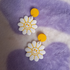 Polymer Clay Happy Daisy Earrings