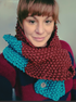 MID LENGTH AUTUMN VIBE CHUNKY 2-COLOUR SCARF - RAINFOREST & MAHOGANY
