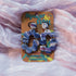 Marbled Daisy Abstract Polymer Clay Earrings