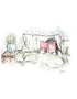 Reading In Bed Watercolour Print