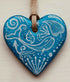 Mini Hand Painted Ceramic Ocean Heart