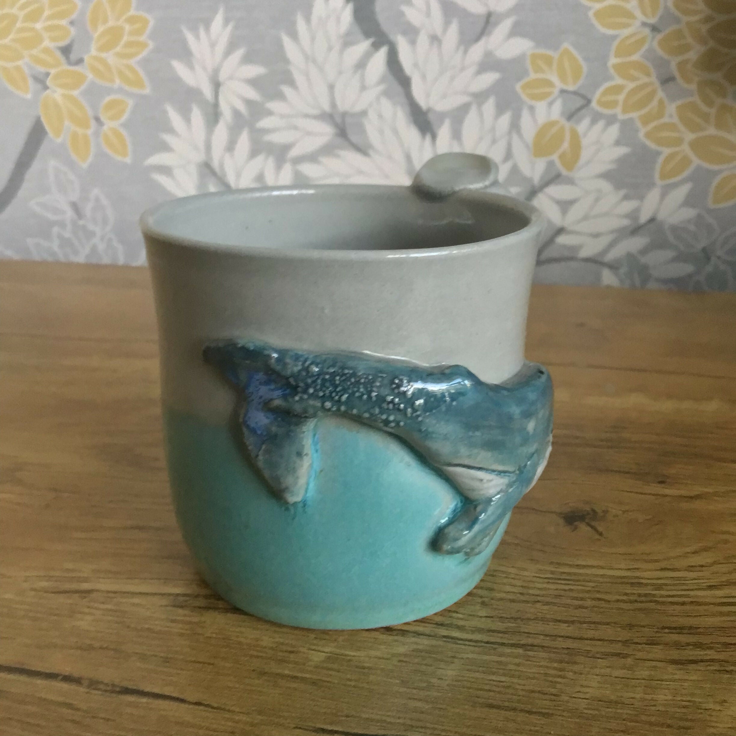 Sculpted Whale Mug