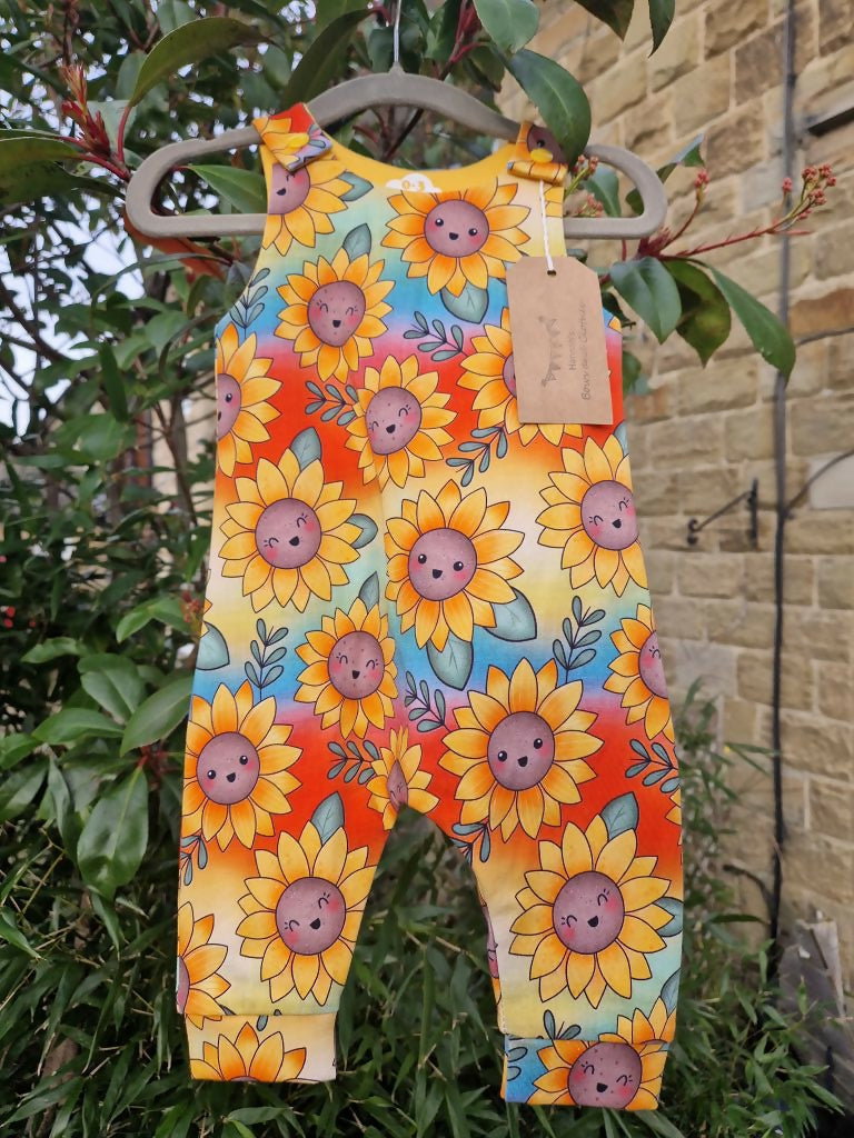 SUNFLOWERS ROMPER 0-3 months
