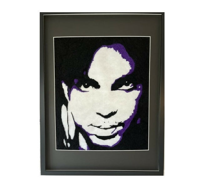 The Artist Framed Portrait Handmade Original Made from 100% Wool