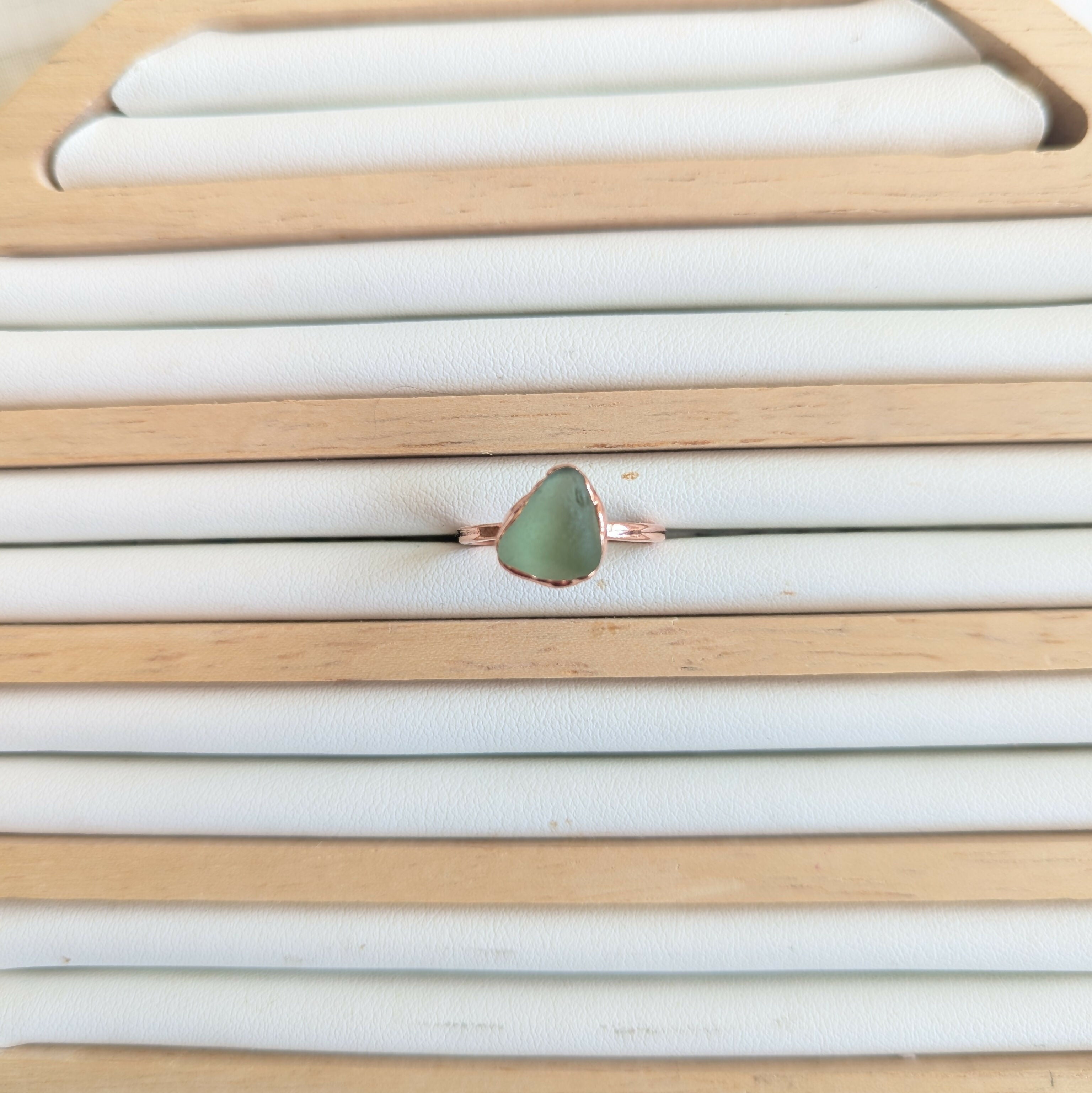 Seaglass Ring - size K