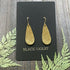 HAMMERED BRASS TEARDROP EARRINGS