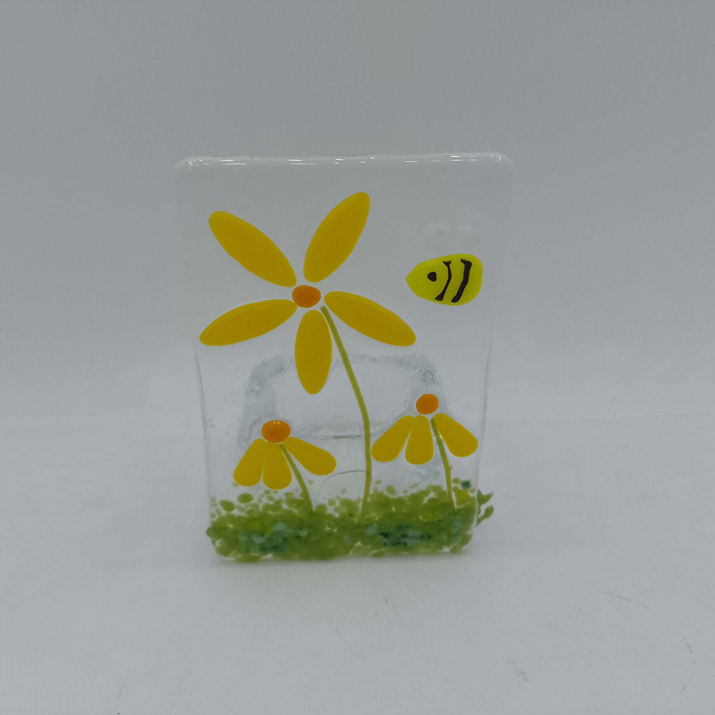 Fused Glass Flower Tealight