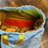 Unique Handcrafted Denim Drawstring Barrel Bag Made From Upcycled Jeans
