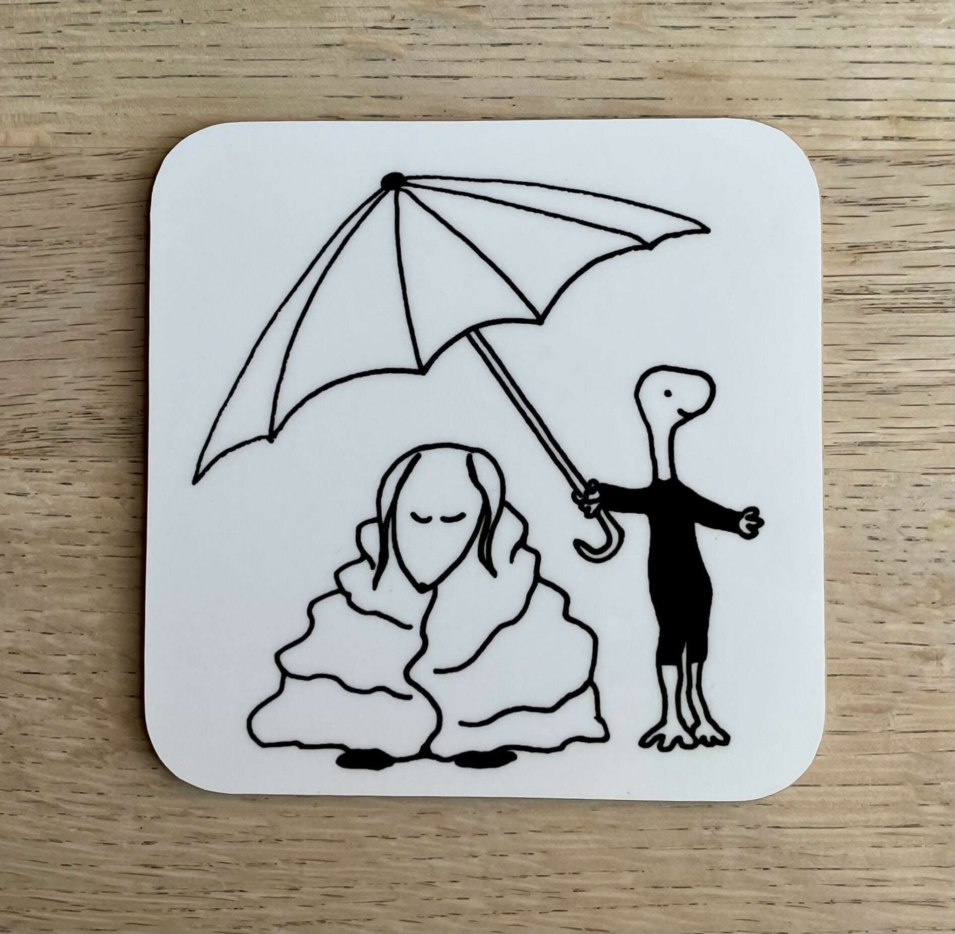 Umbrella Coaster – Pen And Ink Design