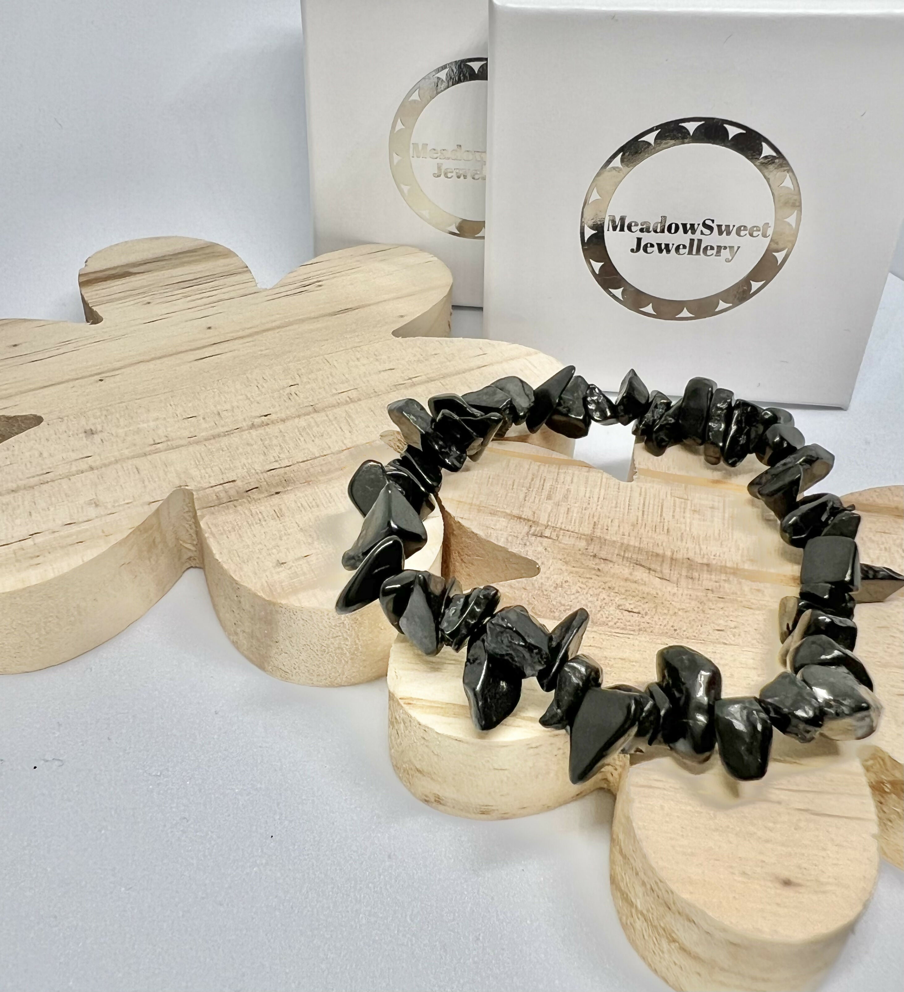 Shungite chip bracelet