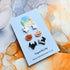 Handmade Ghost Pumpkins Bats Halloween 3 Pack Resin Stud Earrings