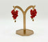 Cascading Flower Drop Earrings with Mini Floral Clusters