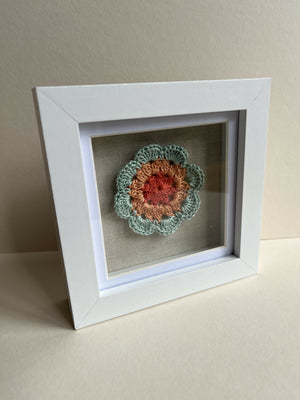 Crochet framed art