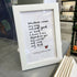 My World, My Rock, My Dad. Father's Day Mini Framed Poem