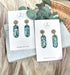 Celestial Blue Drop Polymer Clay Earrings