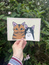A5 Two Cats Print