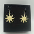 Primrose Yellow Sunburst Enamel Earrings