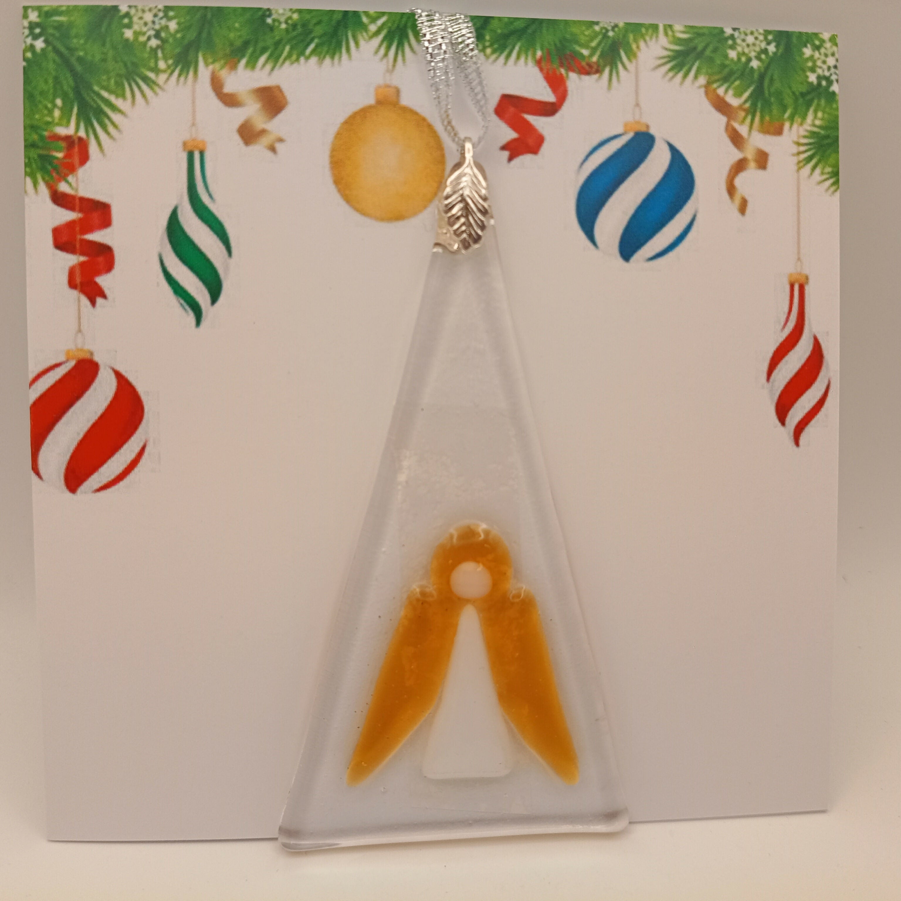 Fused Glass Christmas Card