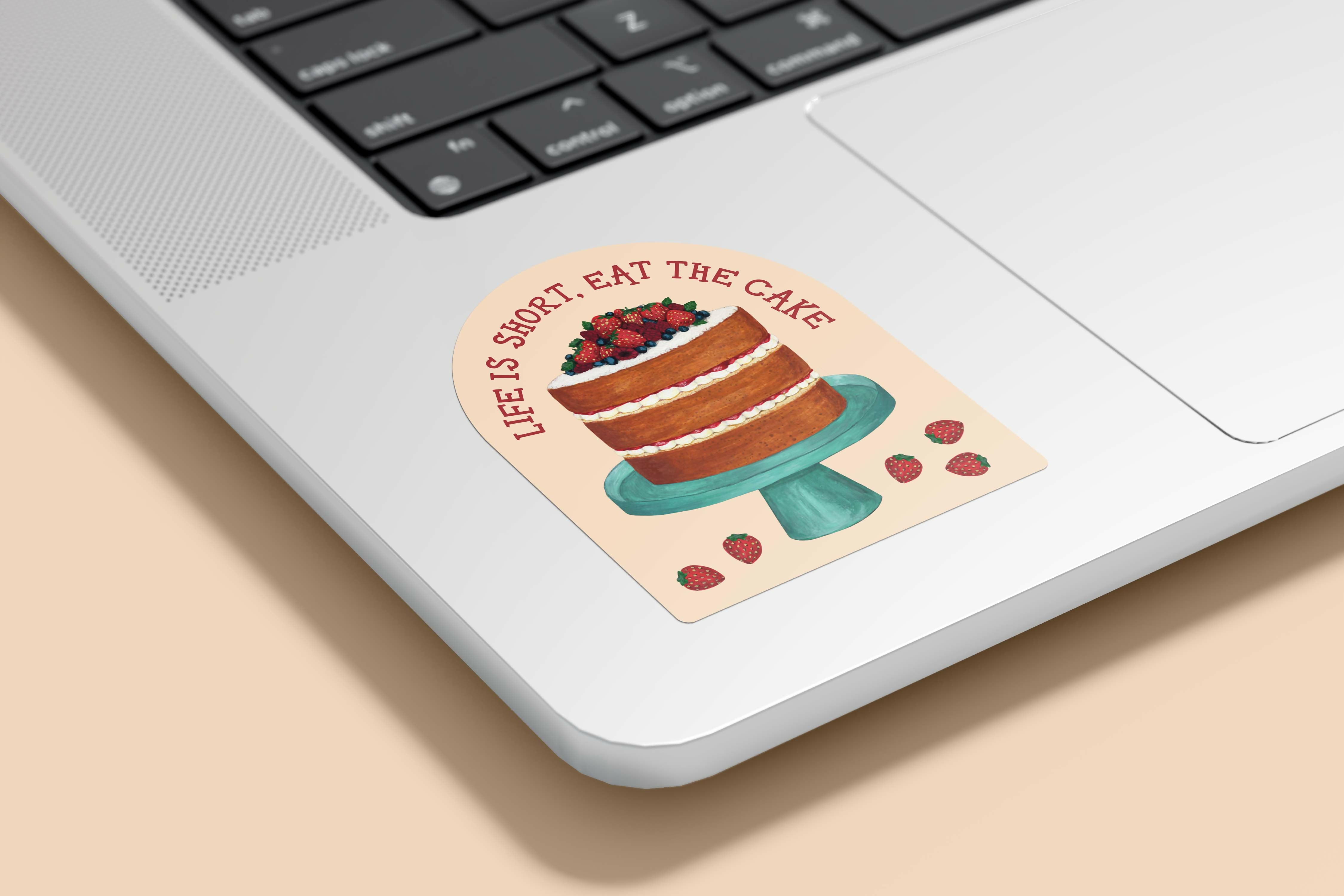 Cake Stickers - Die Cut Stickers Pack of 3