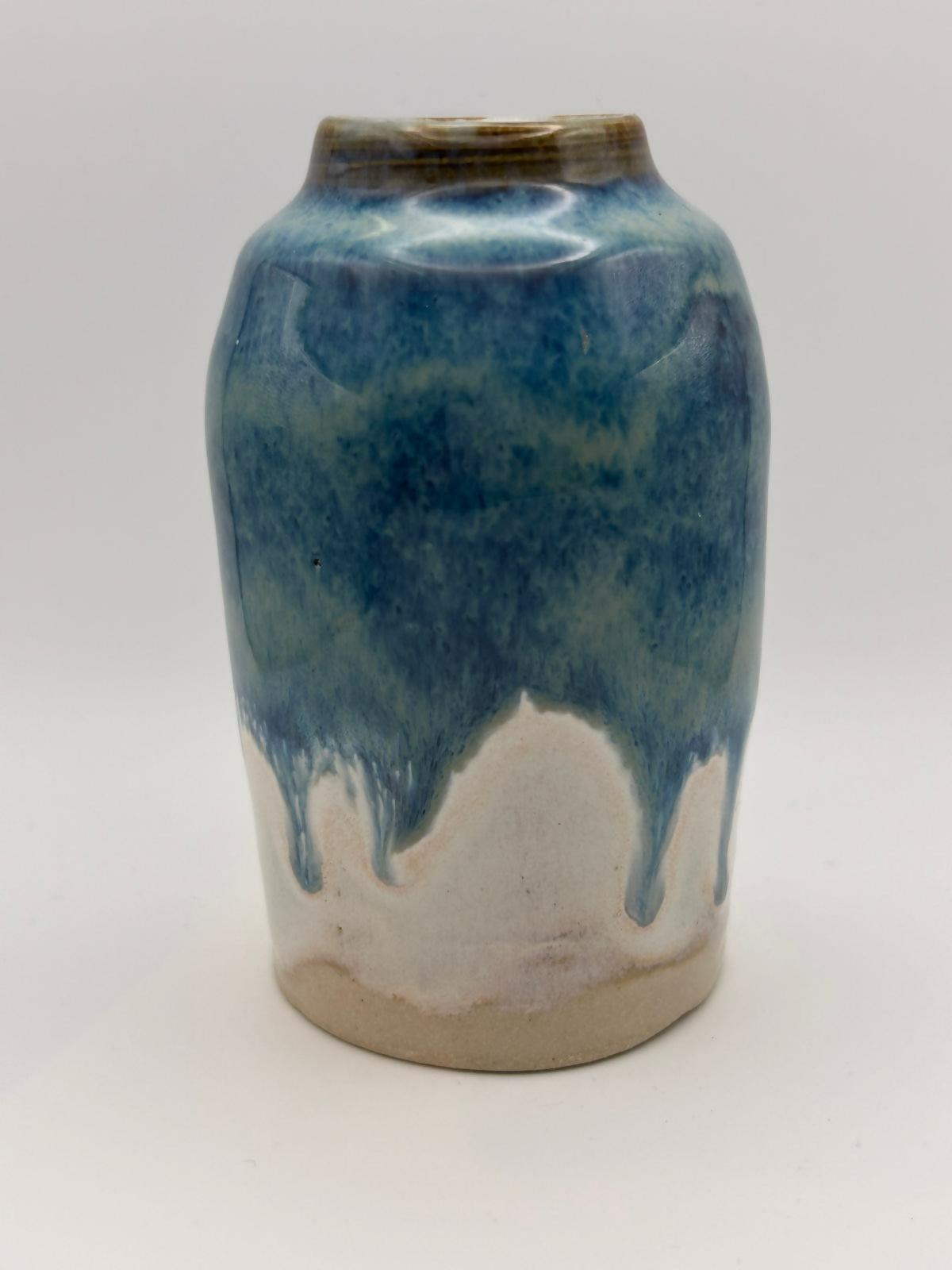 Blue Hand Thrown Reed Diffuser Bottle/Bud Vase